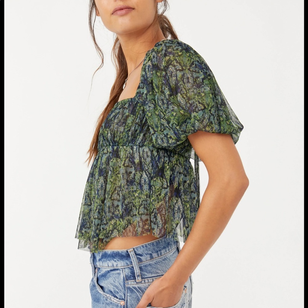 Free People Top | Deep Sea Combo | Size Small